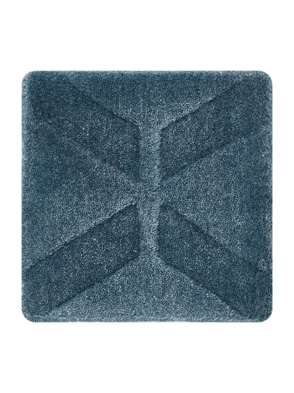 Stylish Blue Wool & Viscose Rug
