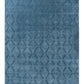 Stylish Blue Wool & Viscose Rug