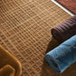 Neutral Beige & Light Brown Wool-Viscose Rug