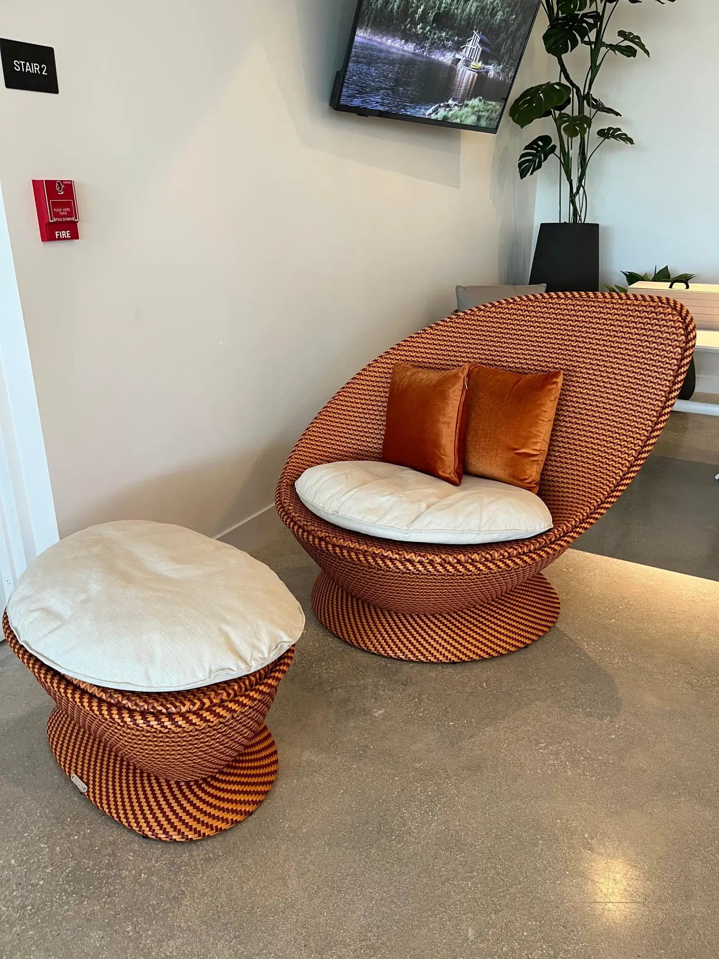 Accent Lounge Chair and Ottoman