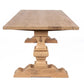 Bespoke Solid Aged French Oak Abbey Column Dining Table With Matte Finish