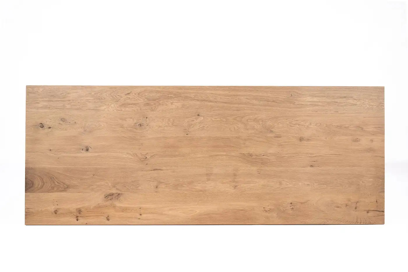 Bespoke Solid Aged French Oak Abbey Column Dining Table With Matte Finish
