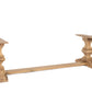 Bespoke Solid Aged French Oak Abbey Column Dining Table With Matte Finish