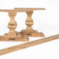 Bespoke Solid Aged French Oak Abbey Column Dining Table With Matte Finish