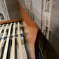 1960s Exquisite Italian Queen Bed Sapele and Brass