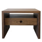 Solid Walnut Jameson Nightstand – Waterfall Design with Soft-Close Drawer