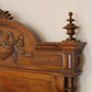 Walnut Carved French Antique Bed – WK204
