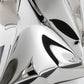 'Crush' inflated metal wall art large, stainless steel