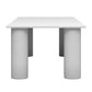 Made To Order Brutalist Outdoor Dining Table, Aged Finish