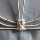 Large Single Victorian White Cast Iron Antique Bed, MS73