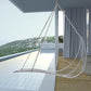 Leaf Hanging Swing Chair – Modern Steel Indoor/Outdoor White Lounger, 2022