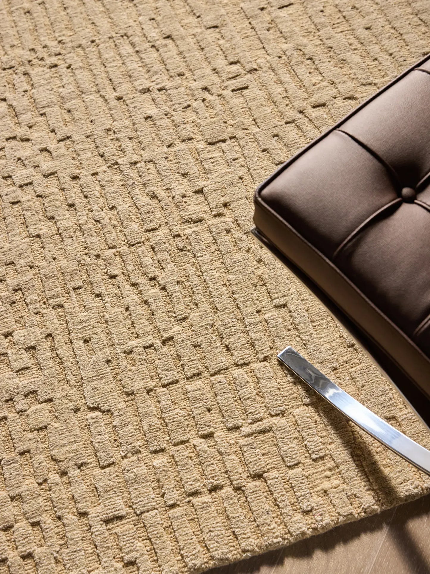 Luxury Pure Wool Rug - Beige
