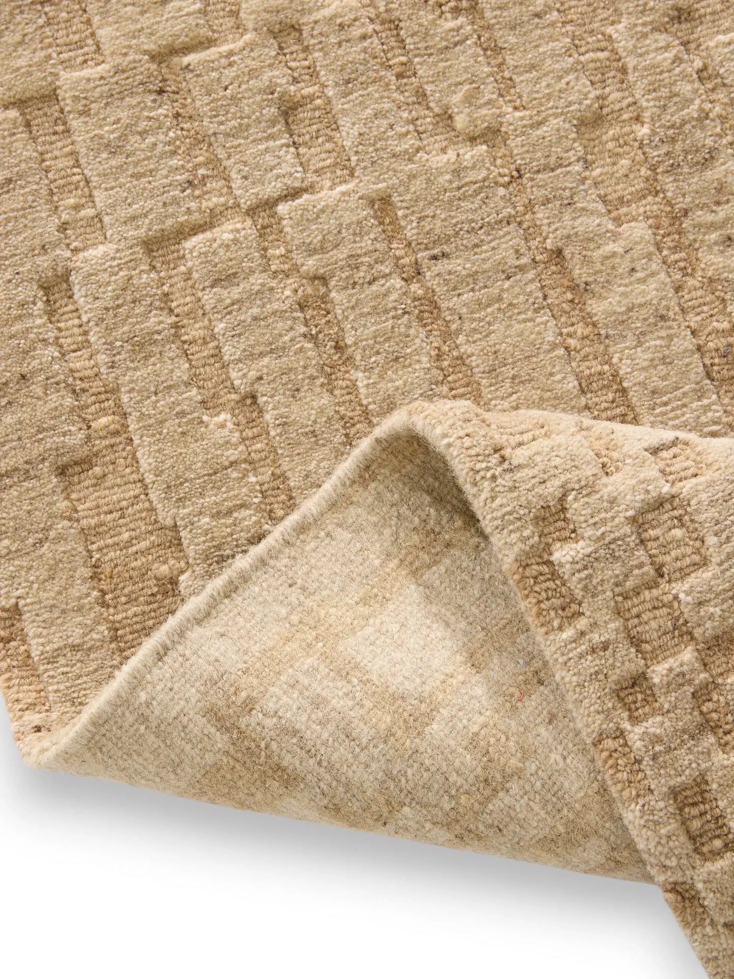 Luxury Pure Wool Rug - Beige