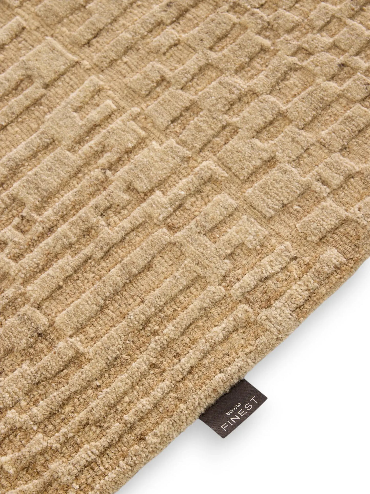 Luxury Pure Wool Rug - Beige
