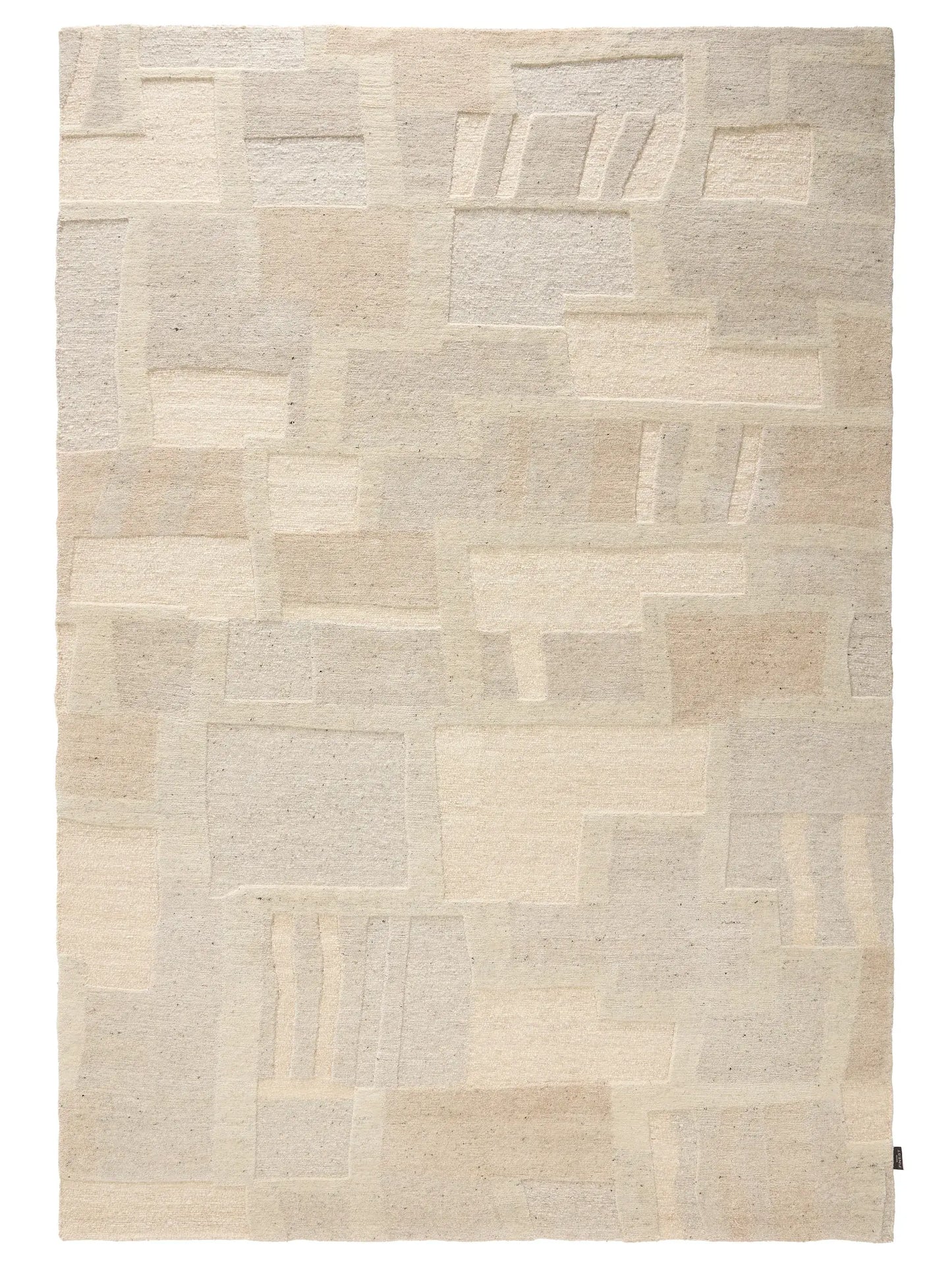 Lisa Cream & Beige Wool Rug