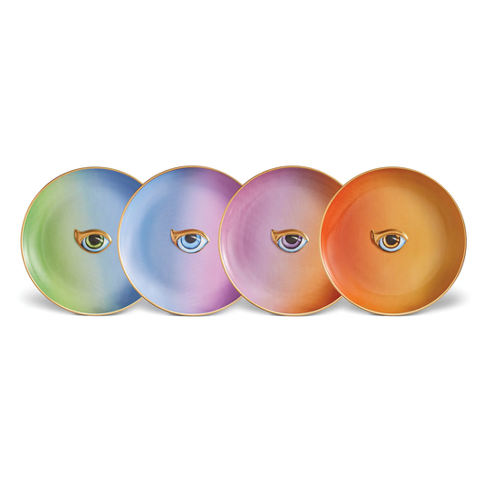 Lito Set of Four Eye Canapé Plates