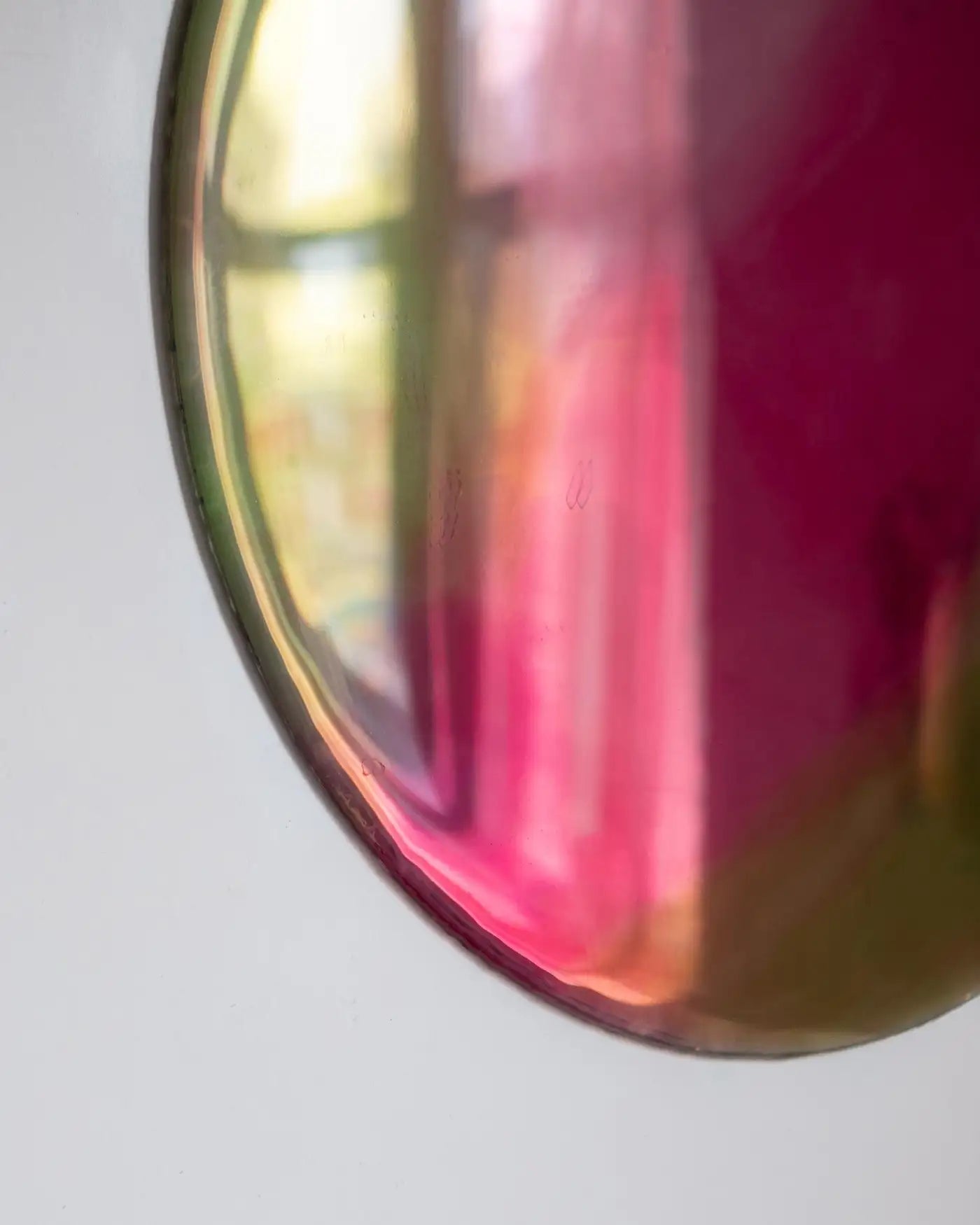 Lolli Wall Art Resin Yellow Pink Mirrored Glass