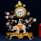 Louis XV Ormolu Mntd. Meissen Porcelain Chinoiserie Elephant Clock w/ Snail