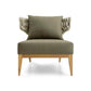 Outdoor Lounge Set with Loveseat and Chair in Olive Green