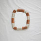 Echoe Mirror in Terracotta Cast Stone Frame