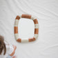 Echoe Mirror in Terracotta Cast Stone Frame