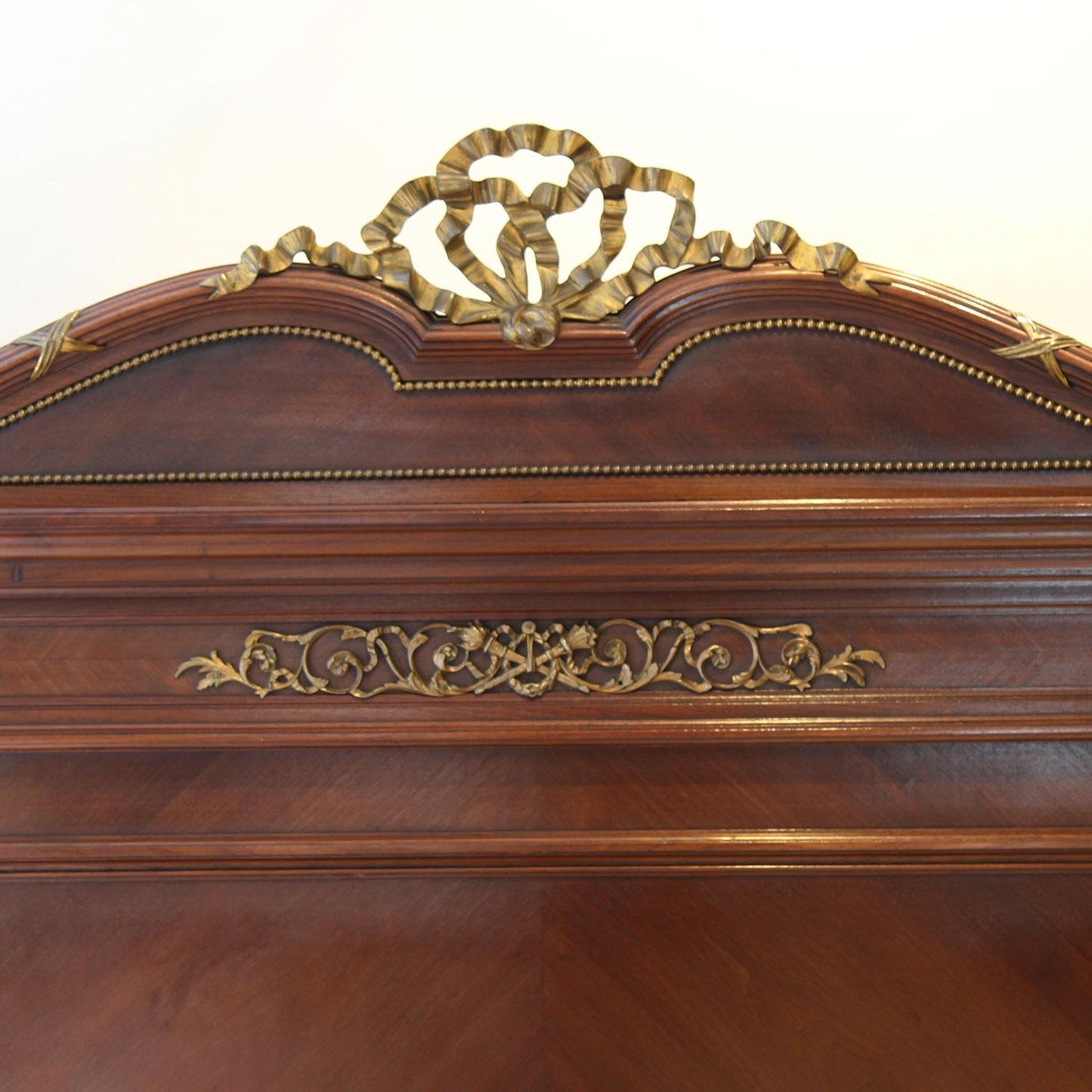 French Antique Bed with Ormolu Decoration