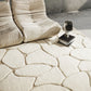 Cream/Beige Wool Hand-Knotted Rug
