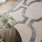 Refined Cream-Grey Wool & Lyocell Statement Rug