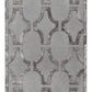 Elegant Charcoal-Grey Wool & Lyocell Statement Rug