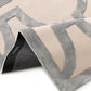 Refined Cream-Grey Wool & Lyocell Statement Rug