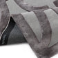 Elegant Charcoal-Grey Wool & Lyocell Statement Rug
