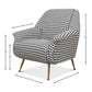 Mid-Century Modern Houndstooth Armchair