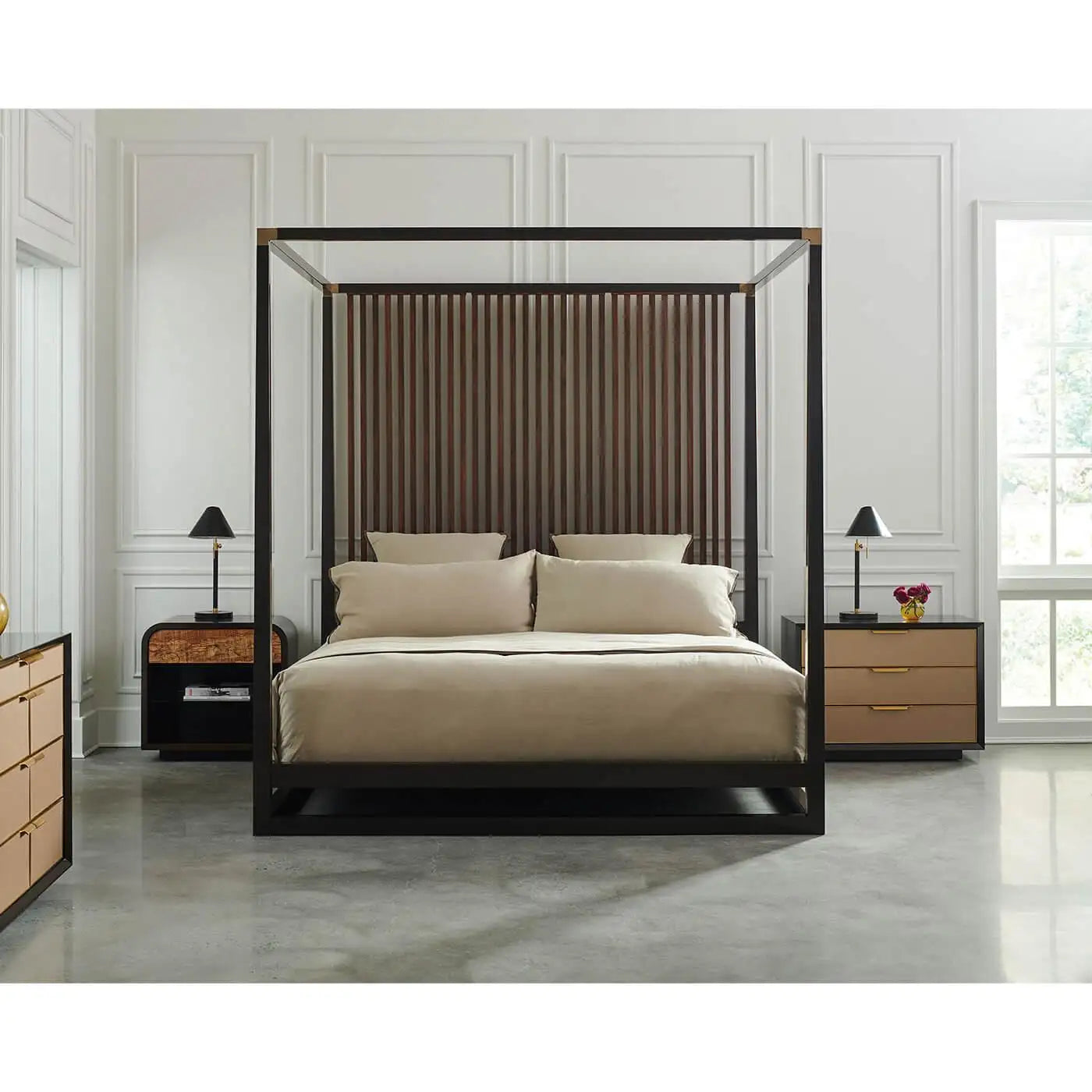 Mid-Century Modern Canopy Bed