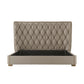 Modern Quilted Leather King Bed