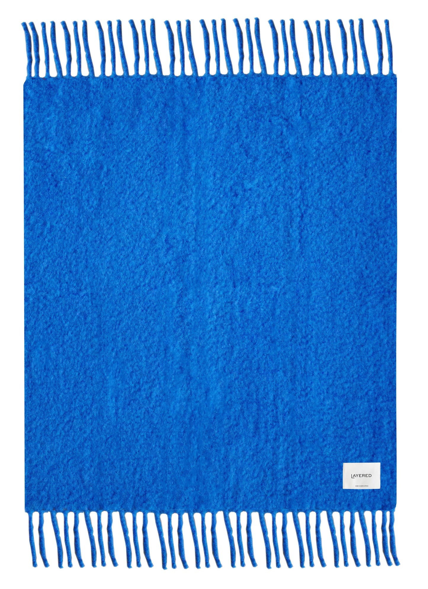 Chunky Mohair Blanket – Cobalt Blue 140x200 cm