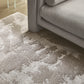 Stylish Grey Viscose & Wool Rug