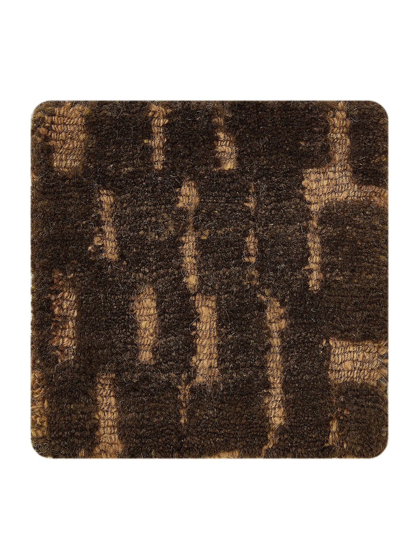 Luxury Pure Wool Rug – Brown