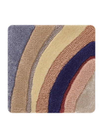 Vibrant Multicolour Wool & Lyocell Accent Rug