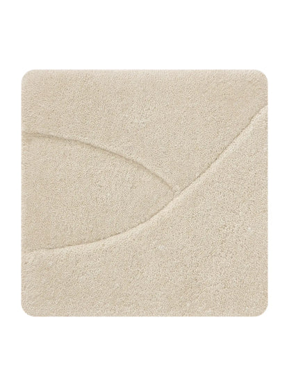 Cream Solid Design Premium Wool Rug