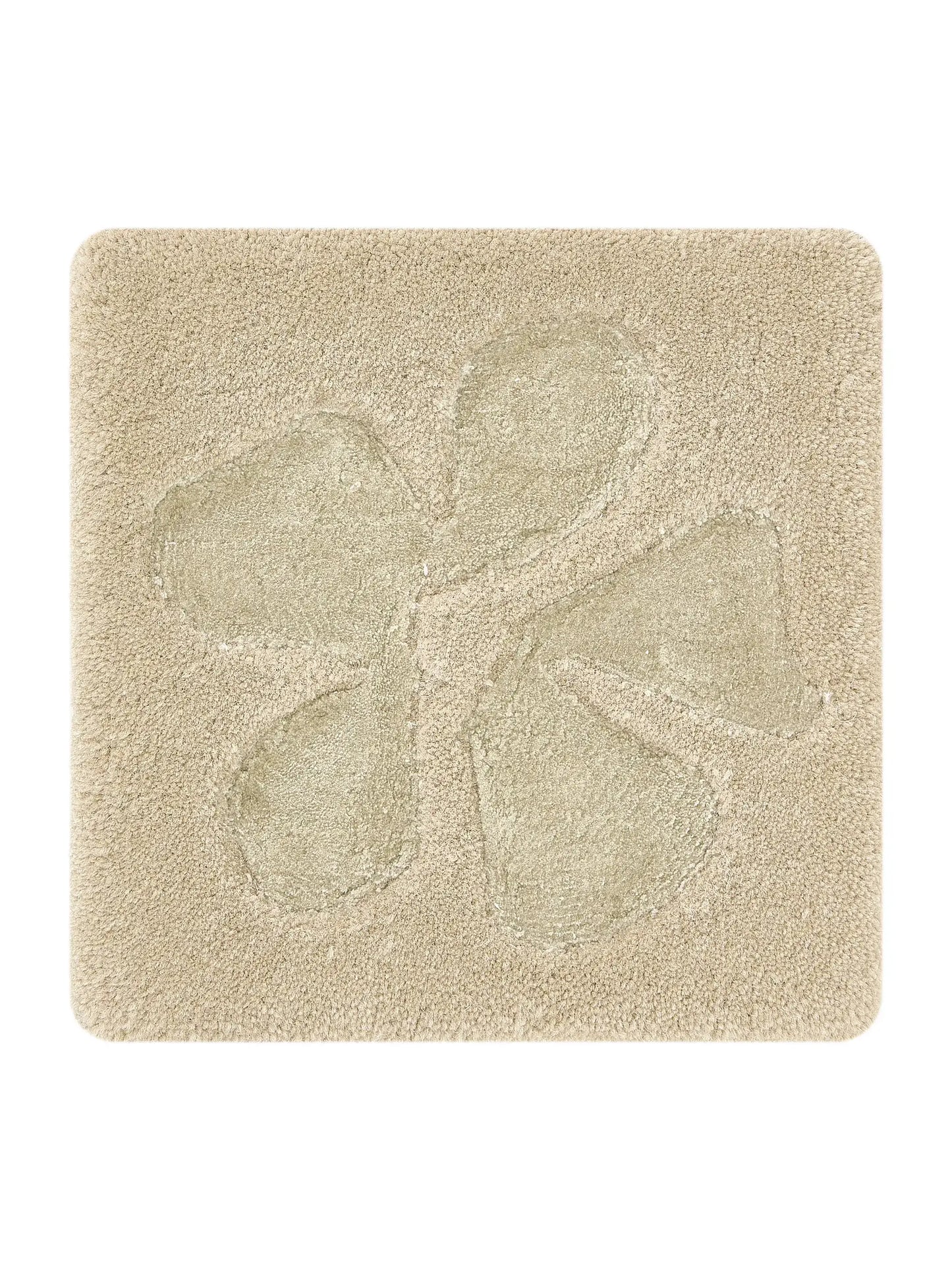 Botanical Motif Wool & Lyocell Rug