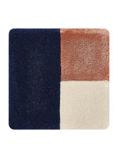 Multicolour Geometric Rug – Blue/Orange