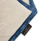 Cream & Blue Elegant Wool-Blend Rug