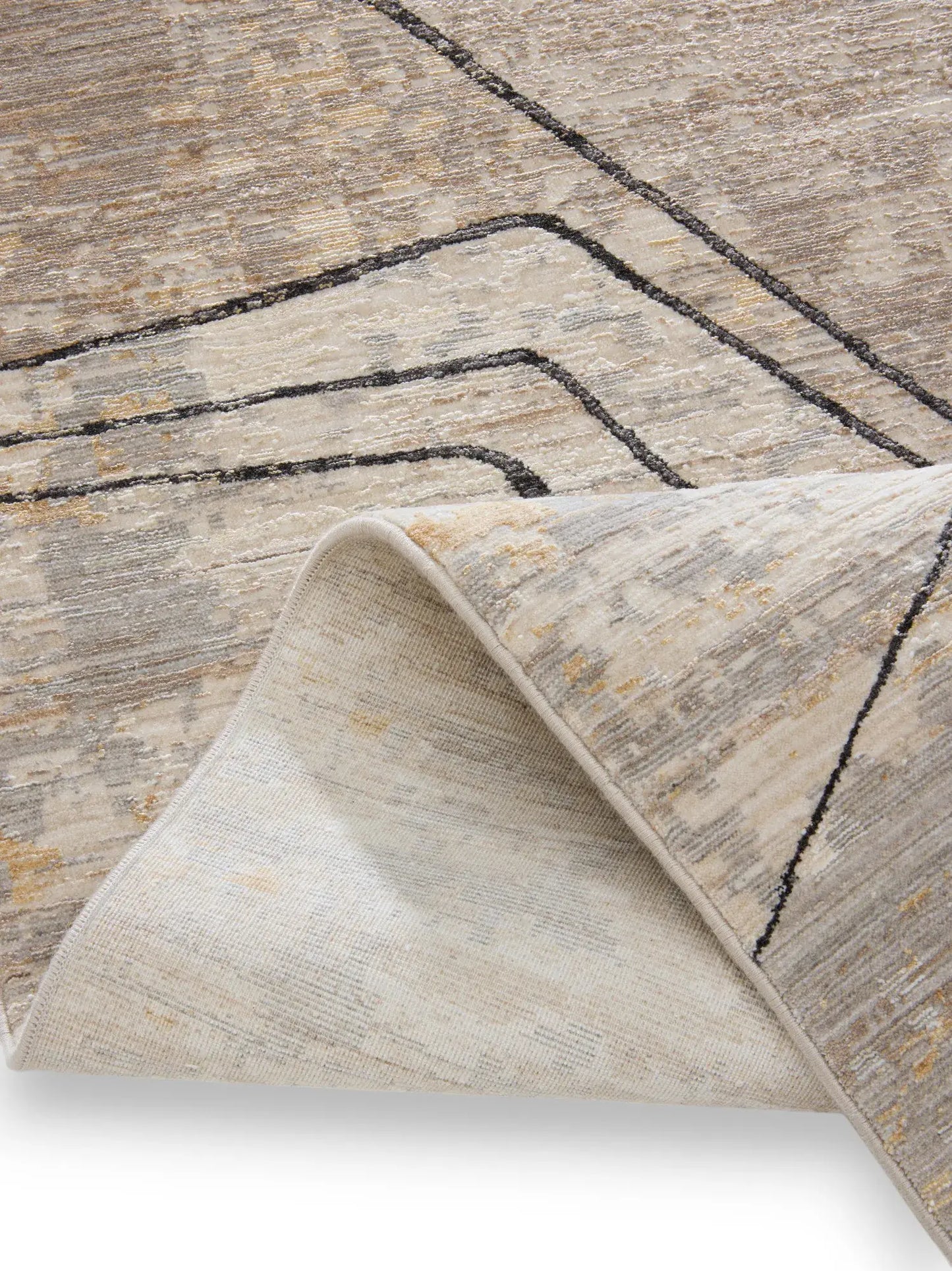 Nero Anthrazit & Cream Rug