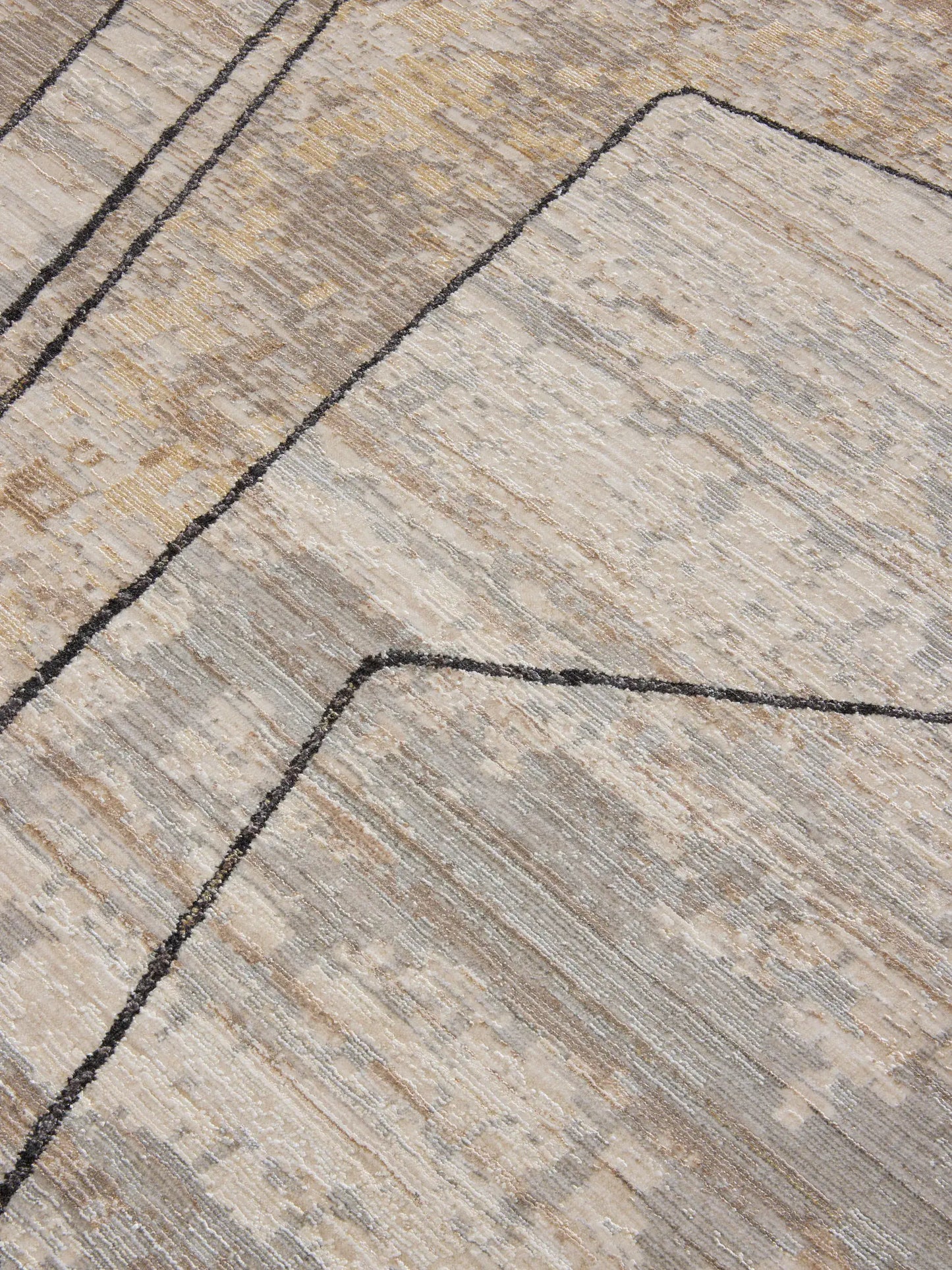 Nero Anthrazit & Cream Rug