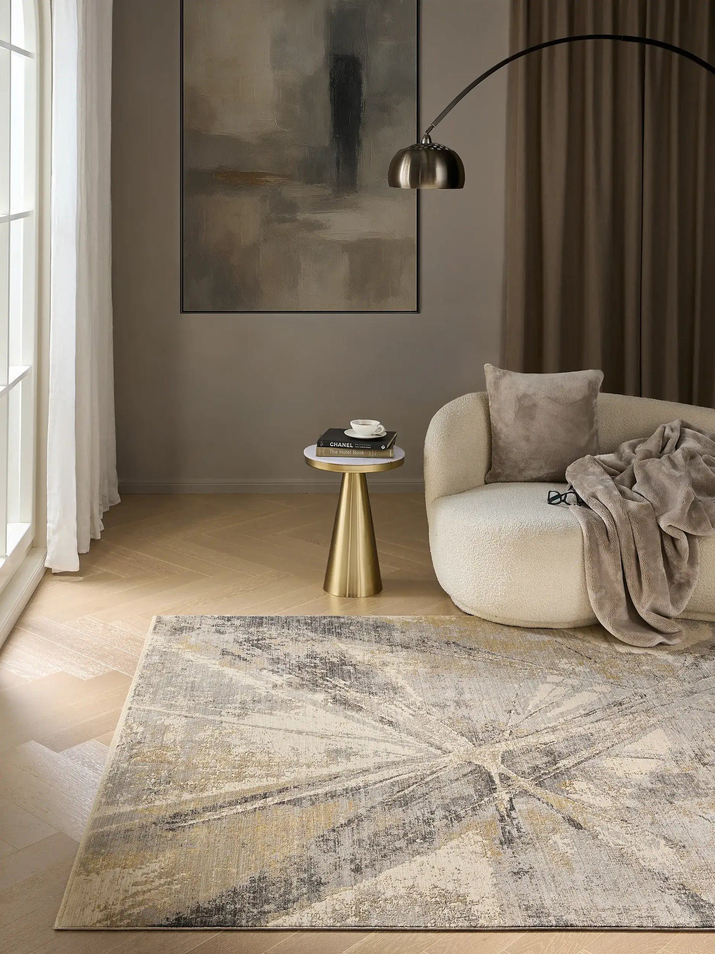 Nero Beige & Grey Rug