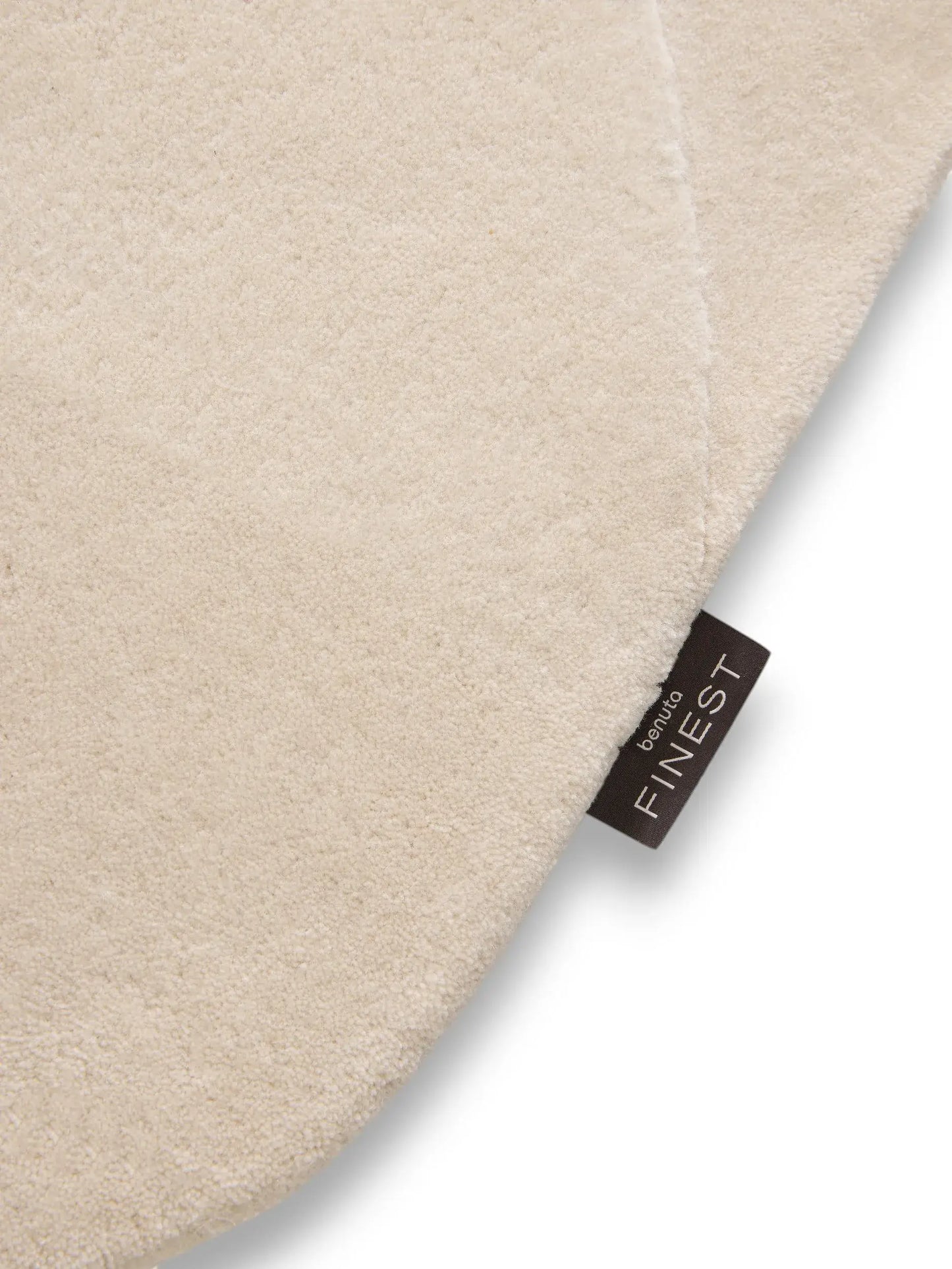Cream Solid Design Premium Wool Rug