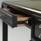 French Mid-Century Modern Jacques Adnet Inspired Mahogany & Leather Desk