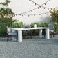 10 Stackable Outdoor Dining Chairs, Wood / Rope