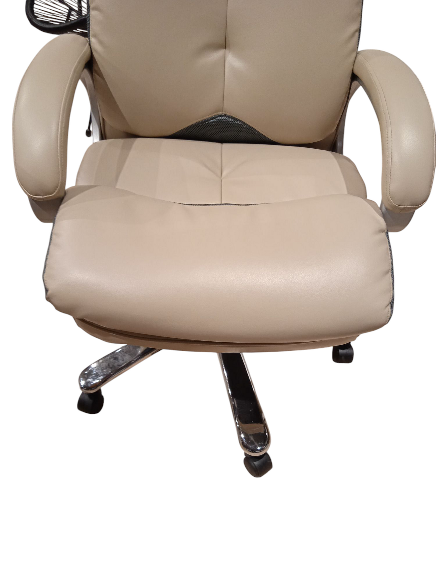 Office chair Edmond, beige eco leather
