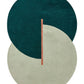 Luxurious Green Wool Flat-weave Rug
